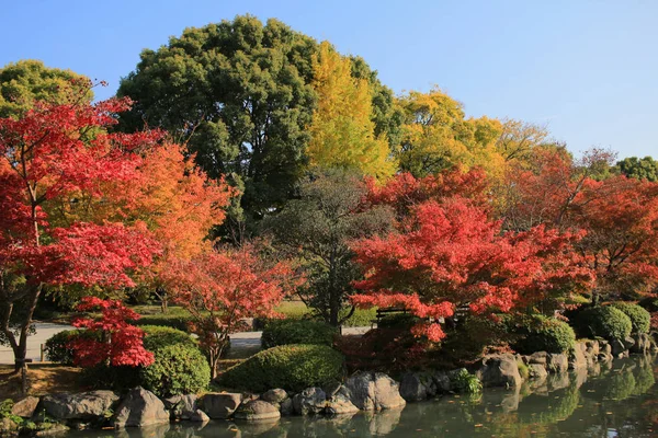 Bir Kyoto Bahçe Için Tapınağı — Stok fotoğraf