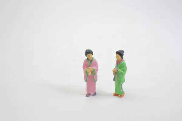 Un gruppo di mini figure di stranieri — Foto Stock