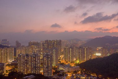 11 Kasım 2019 Tseung Kwan O, Hong Kong Hang Hau bölgesi.