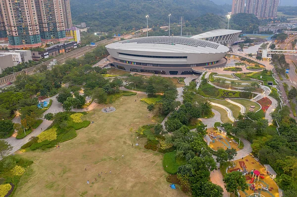 14 Novembro 2019 Hong Kong VELODROME parque, Skatepark and the Sports — Fotografia de Stock