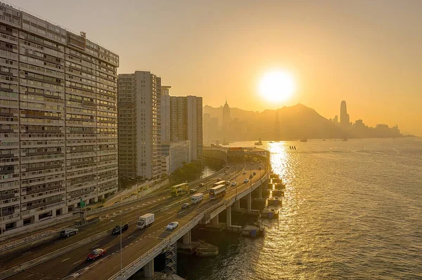 16 Nov 2019 의높은 시야의 섬 동부 복도 HK — 스톡 사진