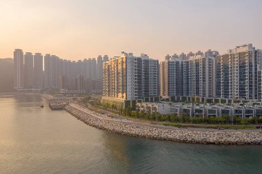 18 Kasım 2019, Hong Kong, Tseung Kwan O 'nun güneyi. 