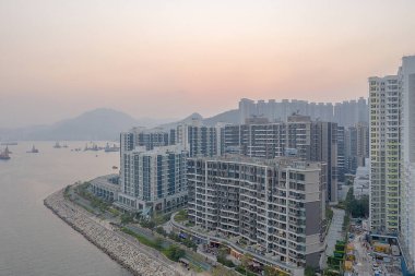 18 Kasım 2019, Hong Kong, Tseung Kwan O 'nun güneyi. 