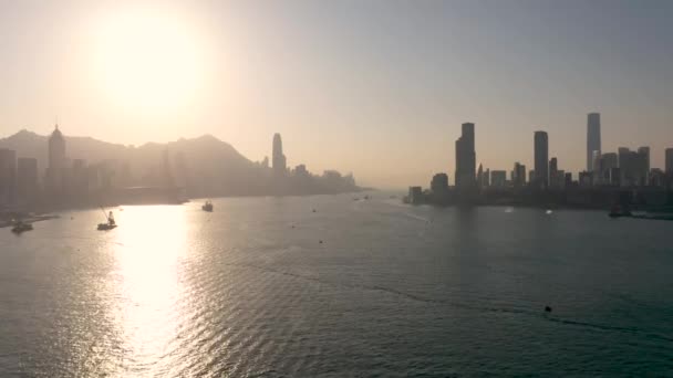 Puerto Victoria Hong Kong — Vídeos de Stock