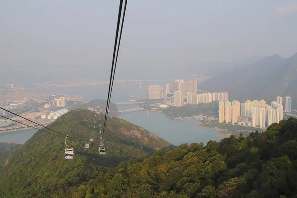 23 Nov 2019 Téléphérique Ngong Ping 360 sur l'île de Lantau, Hong Kong — Photo