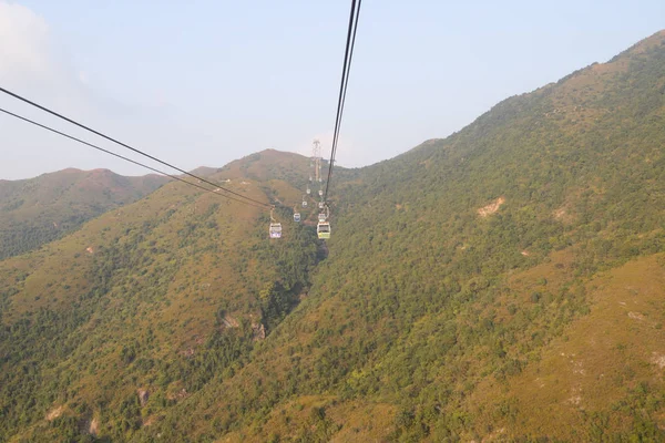 23 Nov 2019 Ngong Ping Cable Car, Hong Kong durante o dia — Fotografia de Stock