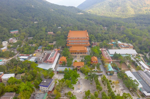 23 Nov 2019 A Ngong Ping temple, Lantau island, Hong Kong. — Stock Photo, Image