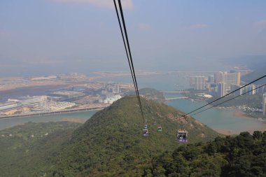 23 Kasım 2019 Ngong Ping teleferiği Chek Kap Kok havaalanı, ba