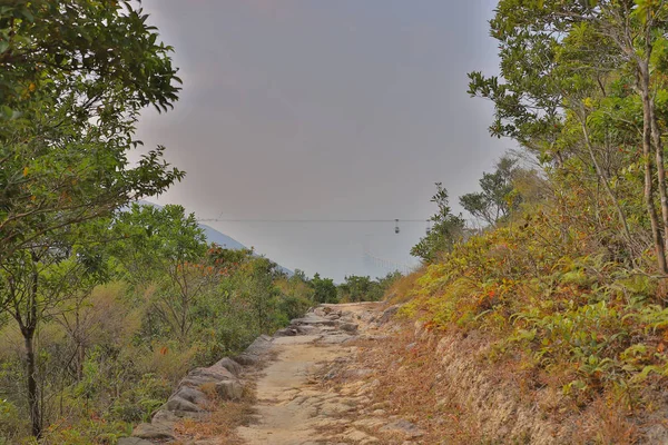 23 Novembro 2019 Paisagem bonita no caminho em Fung Wong trilha — Fotografia de Stock