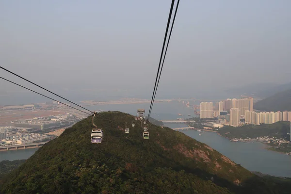 23 Novembro 2019 Ngong Ping 360 teleférico na Ilha Lantau, Hong Kong — Fotografia de Stock