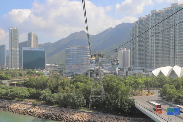 23 Nov 2019 Ngong ping Cable car, Tung Chung Hong Kong — 스톡 사진