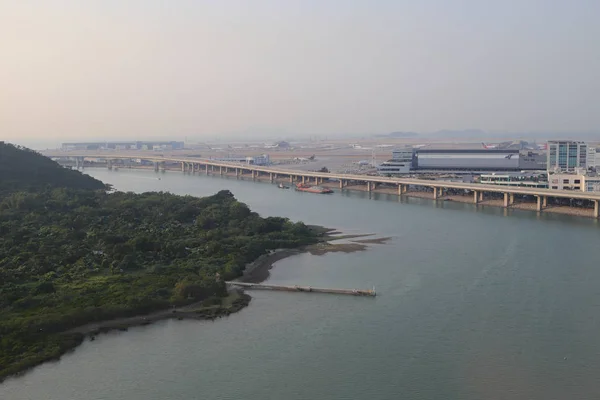 23 Nov 2019 a view of Hong Kong Zhuhai Macau Bridge. — Foto de Stock