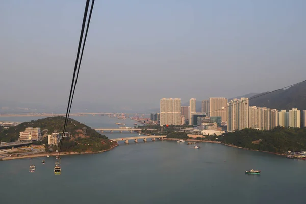 23 Nov 2019 Teleférico Ngong Ping 360 en Lantau Island, Hong Kong — Foto de Stock