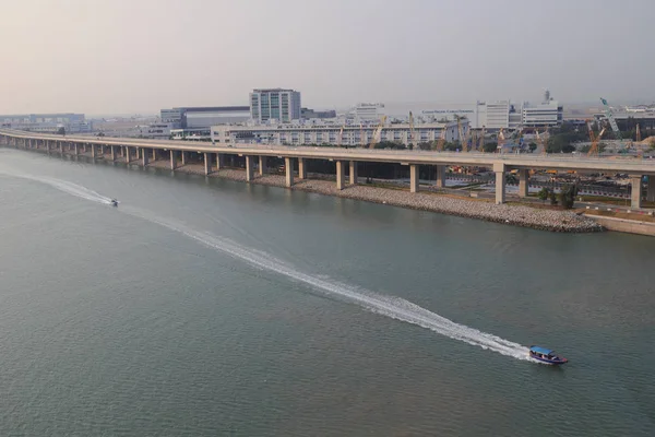 23 Ноя 2019 вид на гонконгский мост Чжухай Макао — стоковое фото