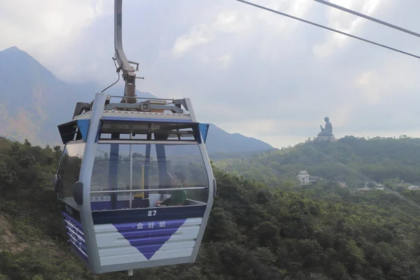 23 Nov 2019 Seilbahn Ngong Ping 360 im Dorf Ngong Ping. — Stockfoto