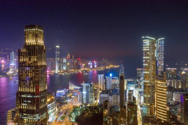 30 Kasım 2019 şehir merkezi Tsim Sha Tsui, Hong Kong