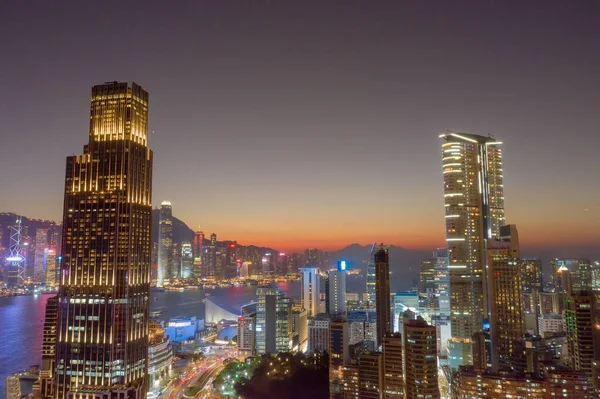 30 Nov 2019 downtown area Tsim Sha Tsui , hong kong — Stock Photo, Image