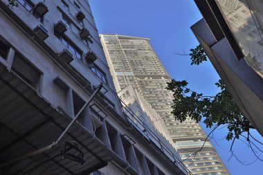 30 Kasım 2019, Tsim Sha Tsui hk 'daki ofis binaları.