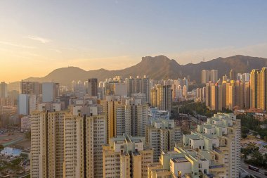 8 Aralık 2019 Hong Kong Gün batımı, Wong Tai Sin