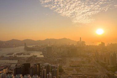 8 Aralık 2019 Hong Kong şehir simgesi.