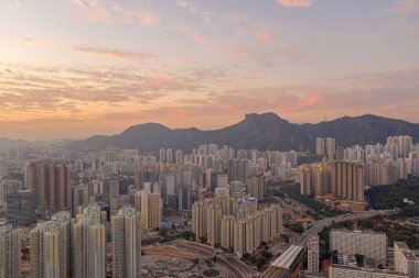 8 Aralık 2019 Hong Kong Gün batımı, Wong Tai Sin