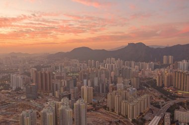 8 Aralık 2019 Hong Kong 'un en iyi kowloon manzarası.