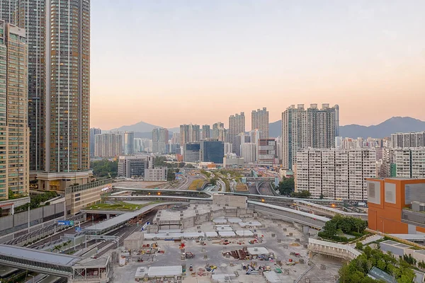 1 Δεκ 2019 Κάτοψη του δυτικού σταθμού kowloon hk — Φωτογραφία Αρχείου