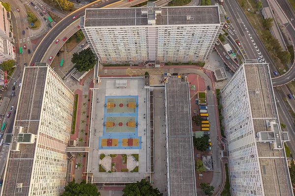 8 dec 2019 den översta bilden av Choi Hung Estate, Hong Kong. — Stockfoto