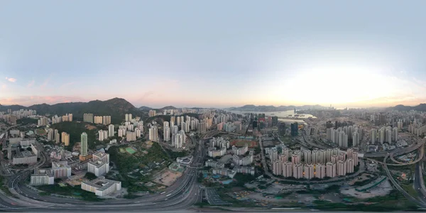 8 dic 2019 Hong Kong Vista desde lo alto en Kowloon Side —  Fotos de Stock