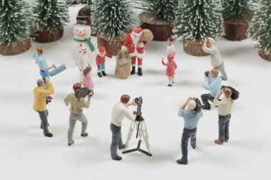 Noel Baba 'nın Seramik Şekil Noel İşareti