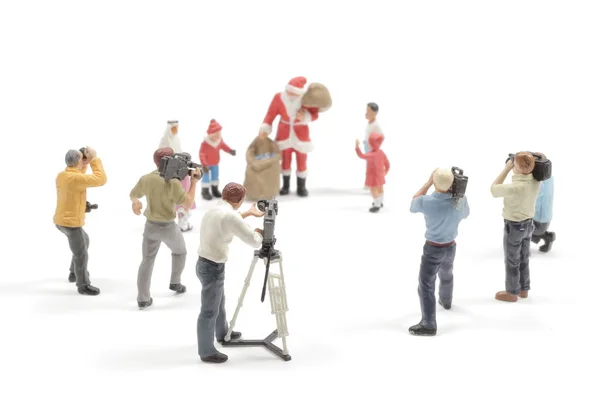 Marker filmu Santa Claus Ceramic Figura Boże Narodzenie — Zdjęcie stockowe