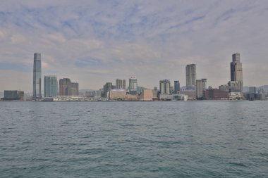 9 Aralık 2019 Hong Kong 'daki Kowloon Yarımadası.