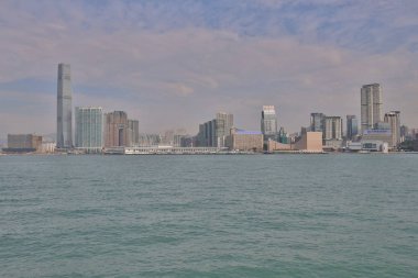 9 Aralık 2019 Hong Kong 'daki Kowloon Yarımadası.