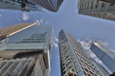 9 Aralık 2019 Orta Hon 'daki modern ofis binalarının görüntüsü