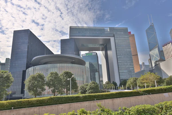 9 Dec 2019 the Central Government Complex in Hong Kong — Stock Photo, Image