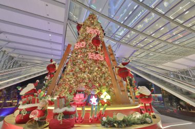 Merkez, Hong Kong 'da Noel Işığı 27 Aralık 2019 