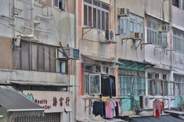 25 Aralık 2019 Sai Ying Pun Hong Kong 'daki Tong Lau.