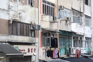 25 Aralık 2019 Sai Ying Pun Hong Kong 'daki Tong Lau.