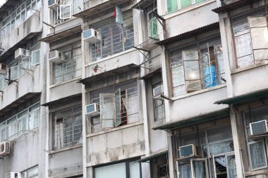 25 Aralık 2019 Sai Ying Pun Hong Kong 'daki Tong Lau.