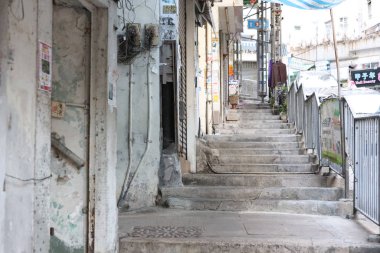 25 Aralık 2019 Sai Ying Pun Hong Kong 'daki Tong Lau.