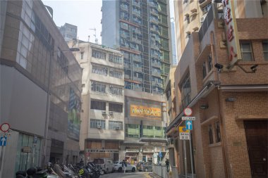 24 Aralık 2019 Tsim Sha Tsui 'nin şehir görüşü 