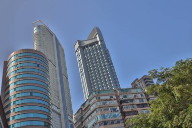 24 Aralık 2019 Tsim sha tsui East. Hong Kong 'da Kowloon