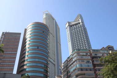 24 Aralık 2019 Tsim sha tsui East. Hong Kong 'da Kowloon