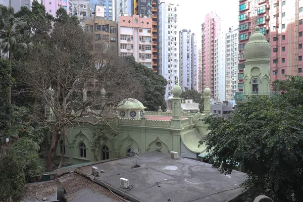 5 jan 2020 Jamia Moskee, de oudste moskee van Hongkong — Stockfoto