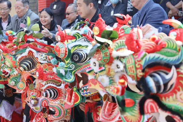 二零零零年一月二十七日天后庙举行的新年活动 — 图库照片