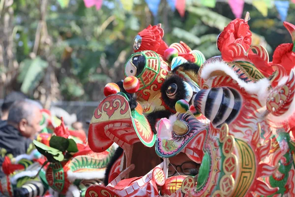 二零零零年一月二十七日天后庙举行的新年活动 — 图库照片