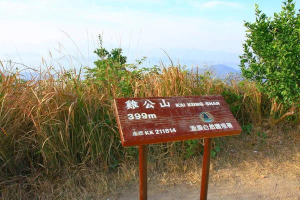 25 dec 2008 the index board at nature of hk Country Park — 스톡 사진