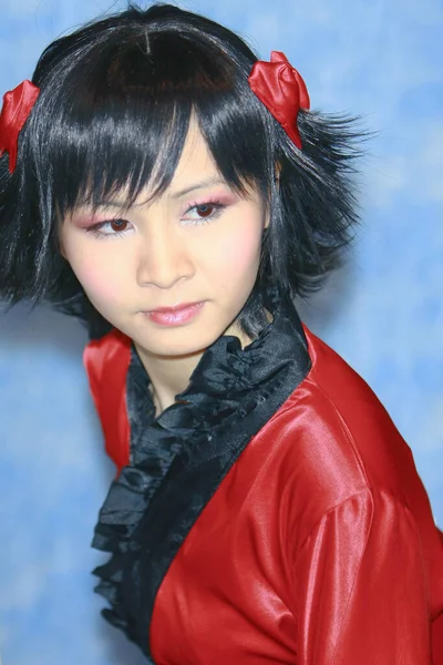 20 December 2008 Japan anime cosplay, porträtt av cosplay — Stockfoto