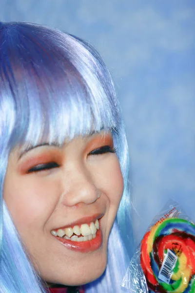 20 December 2008 The Japan anime cosplay, portrait of cosplay — 图库照片