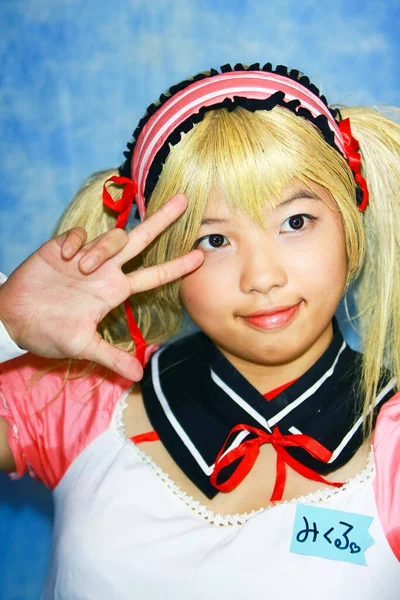 20 Dec 2008 the Japan anime cosplay , portrait of cosplay — Stock Photo, Image